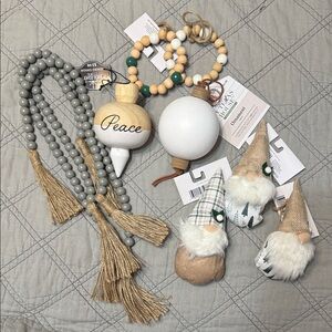 Christmas Gnome and Ornament Set